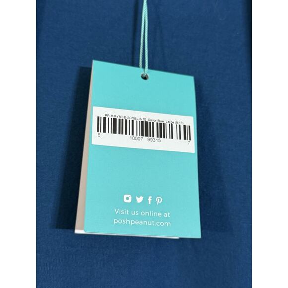 NWT Posh Peanut Sailor Blue Mom Robe Maternity Nursing Labor/Delivery Size Large - Picture 3 of 3